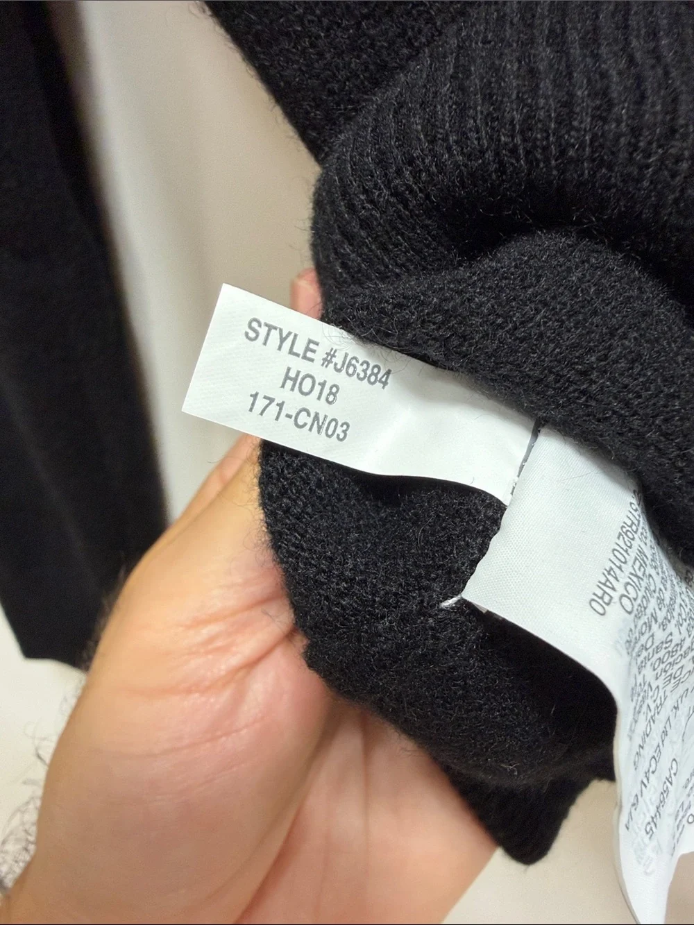 J. Crew Black Crewneck Sweater 100% Cashmere